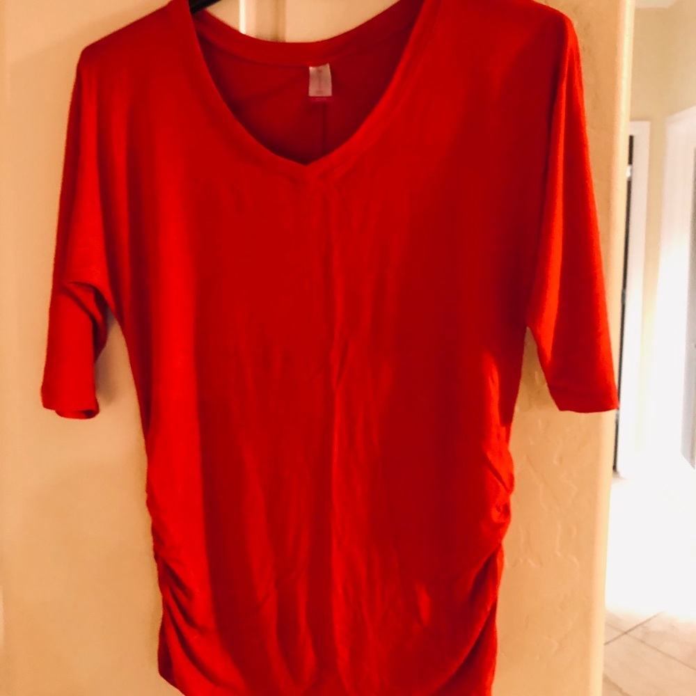 Red Tunic w/ruching